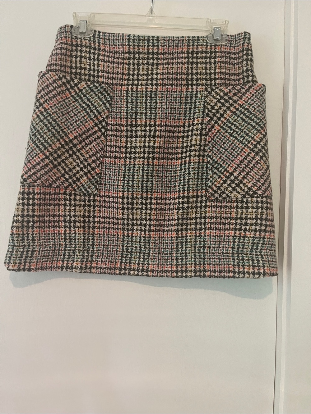 Maeve wool blend tweed a-line skirt